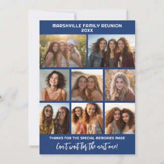 Cartão De Festividades 8 Fotos - Memórias de Reunião de Família