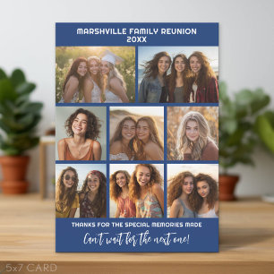 Cartão De Festividades 8 Fotos - Memórias de Reunião de Família