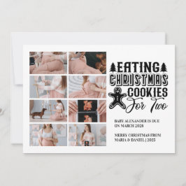 Cartão De Festividades 8 Photo Christmas Tree Pregnancy Announcement