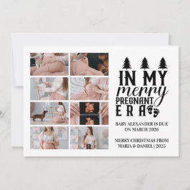 Cartão De Festividades 8 Photo In My Merry Pregnant Era Christmas
