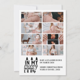 Cartão De Festividades 8 Photo In My Merry Pregnant Era Christmas