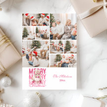 8 Photo Vintage Pink Nutcracker Christmas