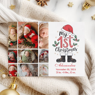 Cartão De Festividades 9 Foto Papais noeis bonitos Bebê 1 rua Natal