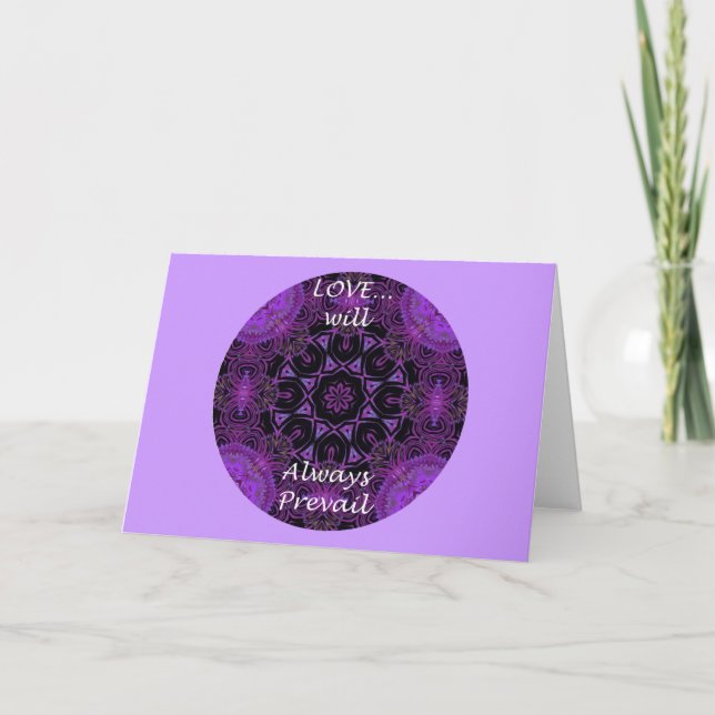 Cartão De Festividades A19 Love Will Always Prevail Card 1 (Frente)