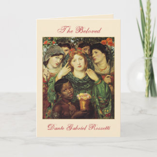 Cartão De Festividades A Amada Placa De Namorados Pré-Raphaelite