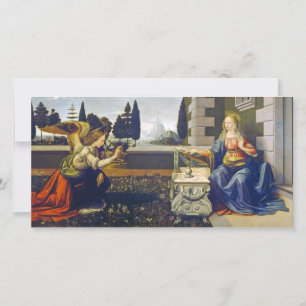 Cartão De Festividades A Anunciação Leonardo da Vinci