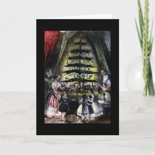 Cartão De Festividades A árvore de Natal real