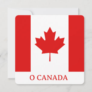 Cartão De Festividades A bandeira da Folha de Bordo do Canadá