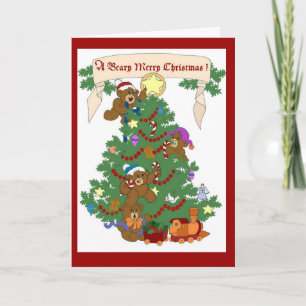 Cartão De Festividades A Beary Merry Christmas