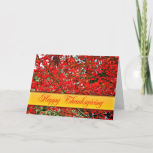 Cartão De Festividades A beautiful fall Thanksgiving card
