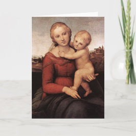 Cartão De Festividades A bela Madonna de Raphael