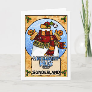 Cartão De Festividades A Big Blustery Hug from Sunderland
