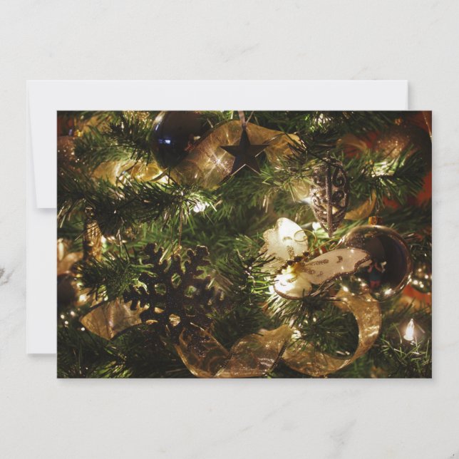 Cartão De Festividades A borboleta de Natal (Frente)