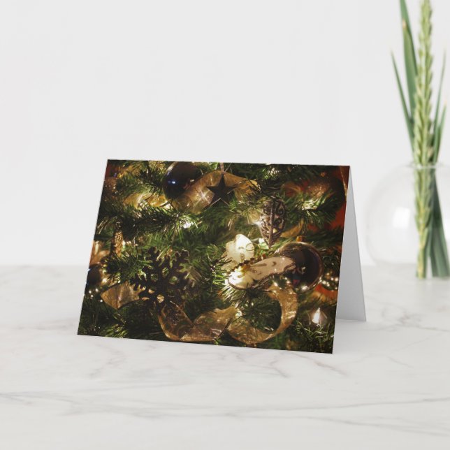 Cartão De Festividades A borboleta de Natal (Frente)