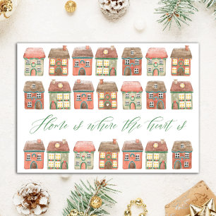 Cartão De Festividades A Casa do Realtor Personalizado é onde está o cora