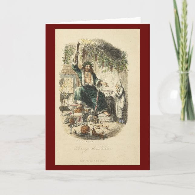 Cartão De Festividades A Christmas Carol Christmas Card (Frente)