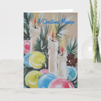 Cartão De Festividades A Christmas Message