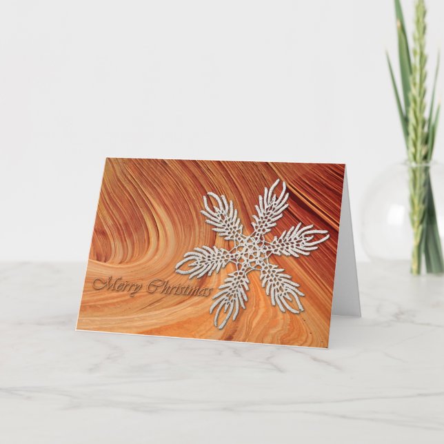 Cartão De Festividades A Christmas Wave (Frente)