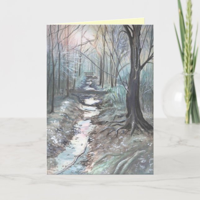 Cartão De Festividades a cold winters day (Frente)