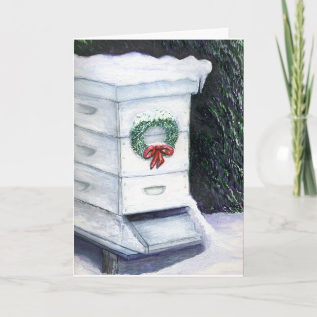 Cartão De Festividades A colmeia do Natal (Frente)