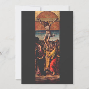 Cartão De Festividades A Crucificação por Carlo Crivelli