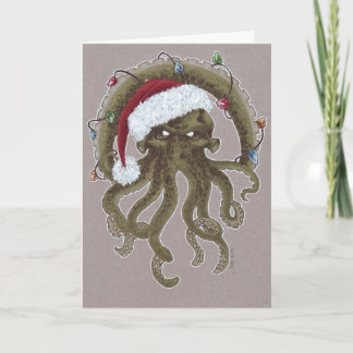 Cartão De Festividades A Cthulhu Christmas