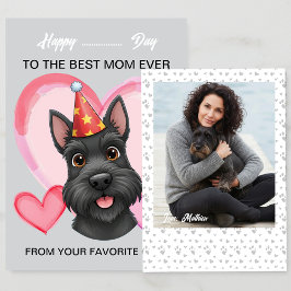 Cartão De Festividades A cute Scottish on a special occasion for Mom