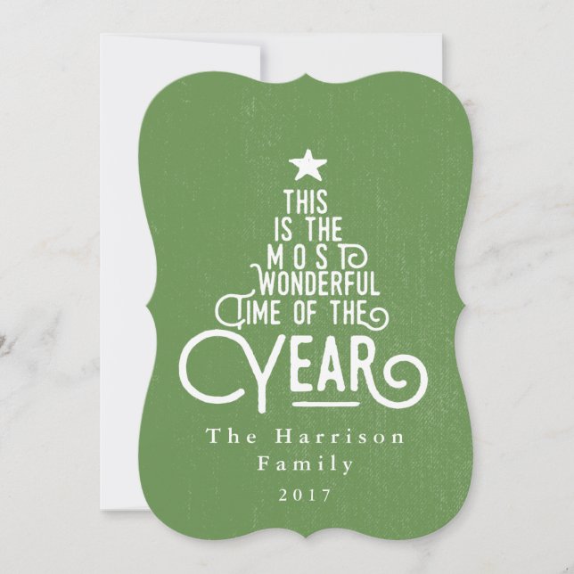 Cartão De Festividades a época mais maravilhosa do ano... (Frente)