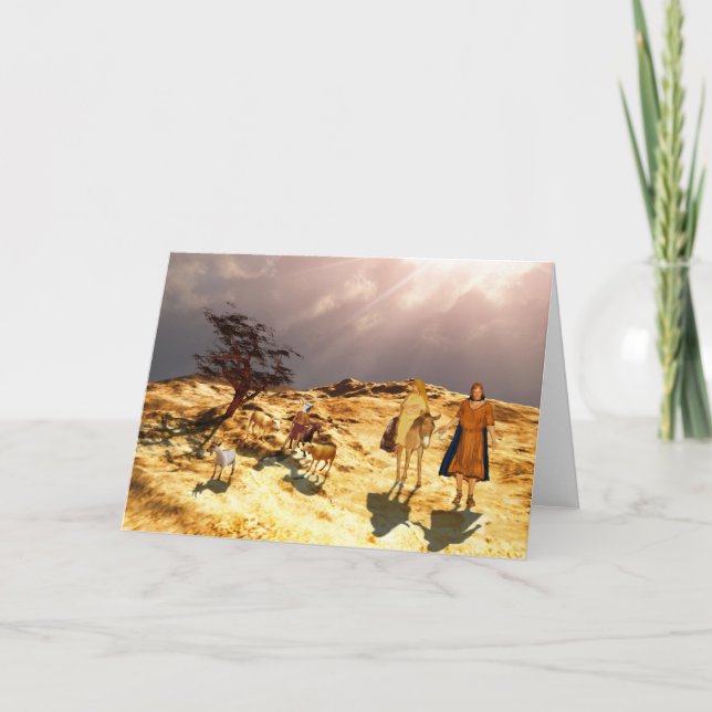 Cartão De Festividades A estrada para Belém (Frente)