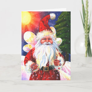 Cartão De Festividades A Fada Papai Noel