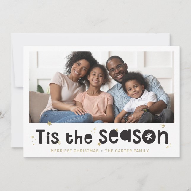 Cartão De Festividades A festa de natal é uma das melhores. (Frente)