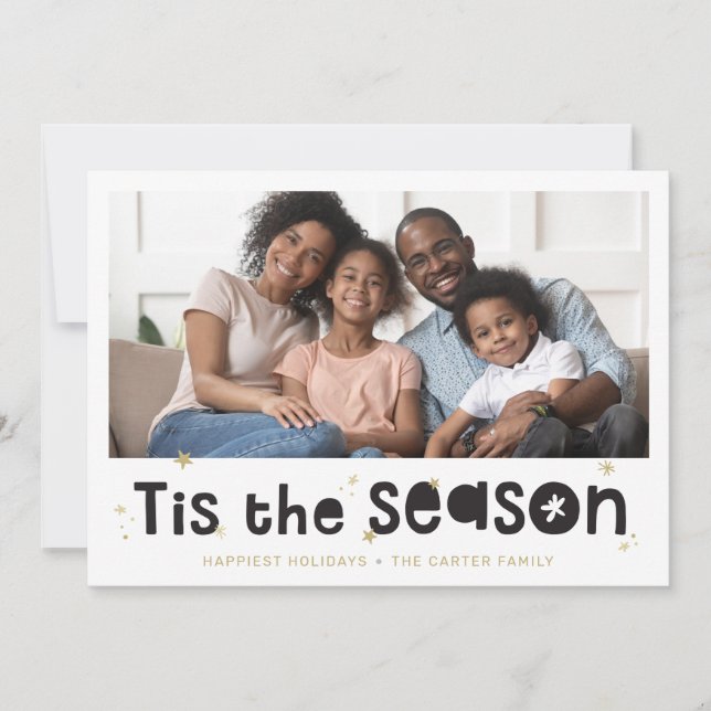 Cartão De Festividades A festa de natal é uma das melhores. (Frente)