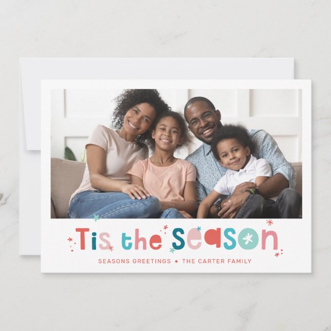 Cartão De Festividades A festa de natal é uma das melhores. (Frente)