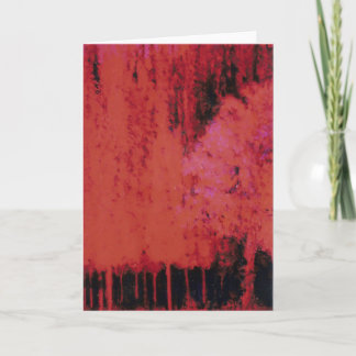 Cartão De Festividades A Floresta Vermelha #2