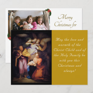 Cartão De Festividades A Foto de Natal da Natividade
