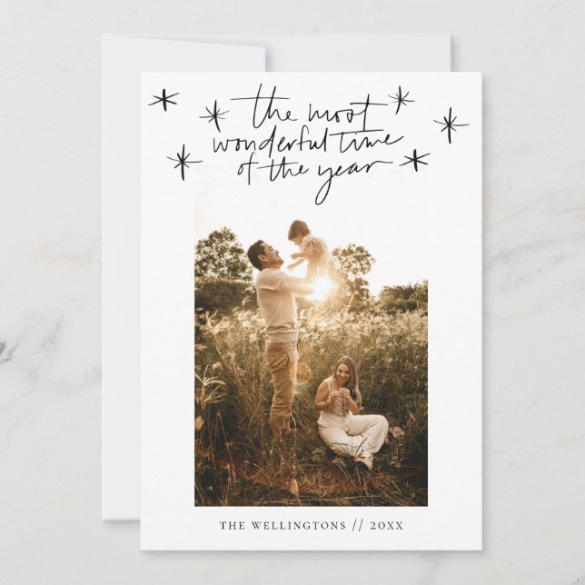 Cartão De Festividades A Foto Mais Maravilhosa do Ano (Frente)