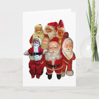 Cartão De Festividades A Gangue dos Papais noeis da Vintage assustadora