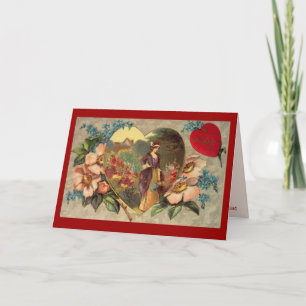 Cartão De Festividades A Garden of Flowers Valentine's Day Greeting Card