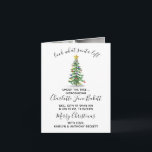 Cartão De Festividades A Gift From Santa | 6 Photo Christmas Birth<br><div class="desc">Announce your new bundle of joy in style with these trendy photo birth announcements. This design is easy to personalize with your photos and wording and your family and friends will be thrilled when they receive these fabulous cards.</div>