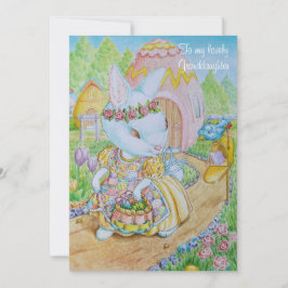 CARTÃO DE FESTIVIDADES A GRANDDAUGHTER'S PERSONALIZED EASTER CARD 