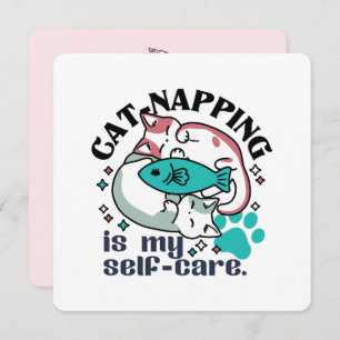 Cartão De Festividades A Guarda-Gato É A Minha Autoassistência: Gatos Com