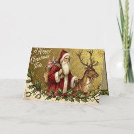 Cartão De Festividades A Happy Christmas Tide