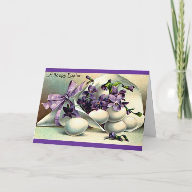 Cartão De Festividades A Happy Easter (Frente)