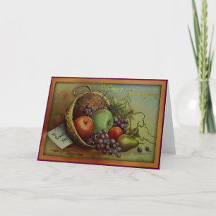 Cartão De Festividades A Happy Thanksgiving - Thanksgiving Card