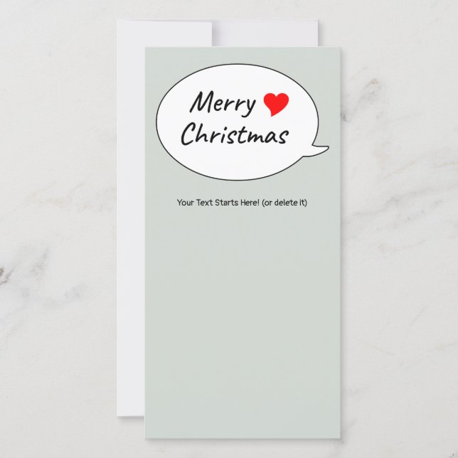 Cartão De Festividades A heartfelt Merry Christmas (Frente)