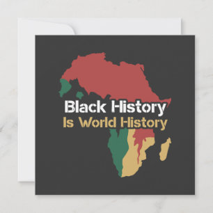 Cartão De Festividades A História Negra É História Mundial 