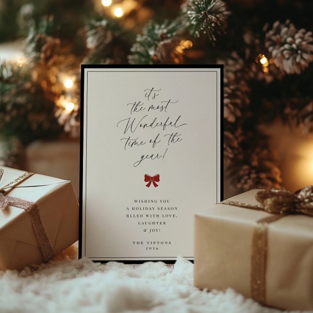 Cartão De Festividades A Hora Mais Maravilhosa Do Ano (Criador carregado)