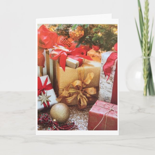 CARTÃO DE FESTIVIDADES A HORA MAIS MARAVILHOSA DO ANO "NATAL" (Frente)