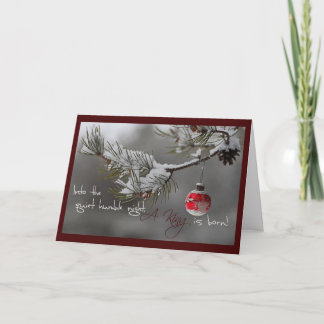 Cartão De Festividades A King is Born