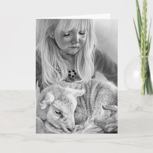 Cartão De Festividades A Lambe de Deus (Frente)